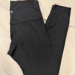 Lululemon Black Patterned Leggings